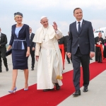 PAPIEZ FRANCISZEK ANDRZEJ DUDA AGATA KORNHAUSER DUDA POWITANIE